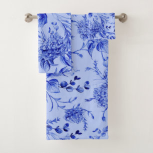 Elegant watercolor floral decorative eye-catching  bath towel set