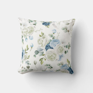 Elegant watercolor floral decorative pattern  cushion