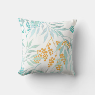 Elegant watercolor floral decorative pattern cushion