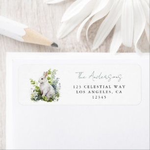 Elegant Watercolor Floral Easter Address