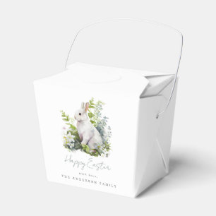 Elegant Watercolor Floral Easter Party Favour Box