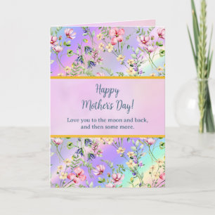 Elegant Watercolor Floral for Happy Mother's Day Invitation