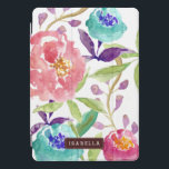 Elegant Watercolor Floral iPad Pro Cover<br><div class="desc">Beautiful and elegant floral design features a beautiful hand-painted floral watercolor illustration. Personalise this design with a name or text of your choice for the perfect one of a kind gift.</div>
