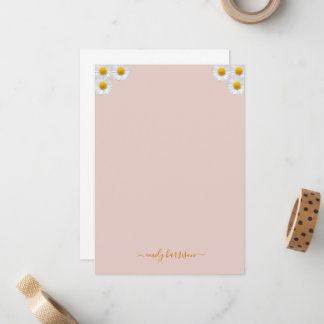 Elegant Watercolor Floral Note Card