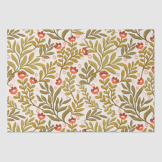 Elegant Watercolor Floral Pattern Tissue Paper