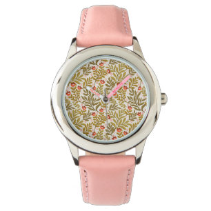 Elegant Watercolor Floral Pattern Watch