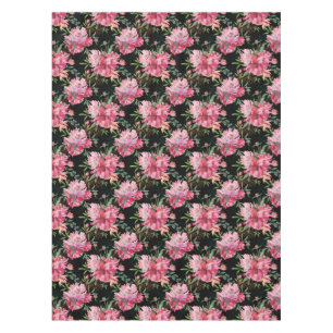 Elegant Watercolor Floral Pink Blush Magenta Tablecloth