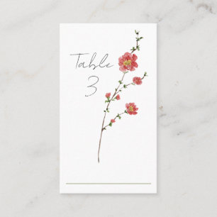 Elegant Watercolor Floral Place Card
