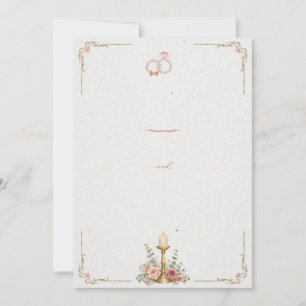 Elegant Watercolor Floral Wedding Invitation12 Invitation
