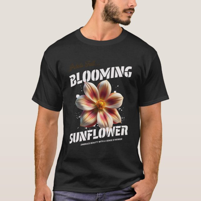 Elegant Watercolor Flower Art – Beautiful Hand-Pai T-Shirt (Front)