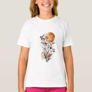 Elegant Watercolor Flower Bouquet Vintage Floral W T-Shirt