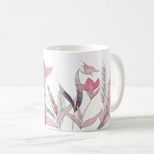 Elegant Watercolor Flowers Coffee Mug – Floral Art