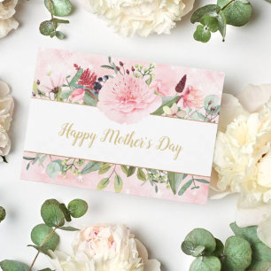 Elegant Watercolor Flowers Mothers Day  Invitation