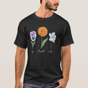 Elegant Watercolor Flowers T-Shirt
