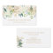 Elegant Watercolor Flowers with Faux Gold Foil
