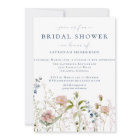 Elegant Watercolor Garden Flowers Bridal Shower