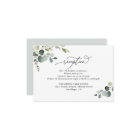 Elegant Watercolor Greenery Wedding Reception