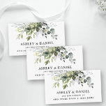 Elegant Watercolor Greenery Wedding Registry Enclosure Card<br><div class="desc">Modern Elegant Watercolor Botanical Greenery Wedding Registry Insert Card includes eucalyptus leaves,  green botanical foliage,  dusty blue leaves and other beautiful botanical greenery.</div>