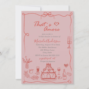 Elegant Watercolor Hand Drawn Doodles whInvitation Invitation