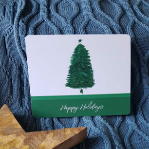 Elegant Watercolor Holiday Card