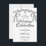 Elegant watercolor Lavender and Eucalyptus Wedding Invitation<br><div class="desc">An elegant and vintage design featuring eucalyptus and lavender painted in romantic watercolor.</div>