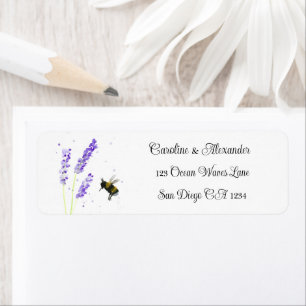 Elegant Watercolor Lavender Herbs Floral Wedding
