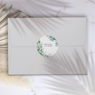 Elegant Watercolor Leaves Stickers