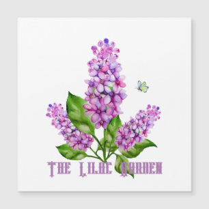 Elegant watercolor lilac branch