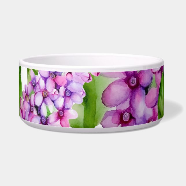 Elegant watercolor lilac branch (Left)