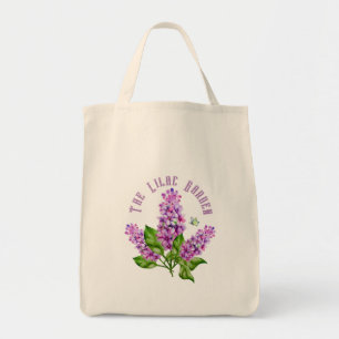 Elegant watercolor lilac branch tote bag