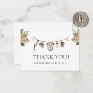 Elegant Watercolor Little hunter Baby shower Card