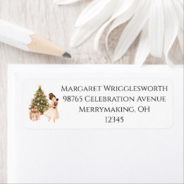 Elegant Watercolor Nutcracker Suite Return Address