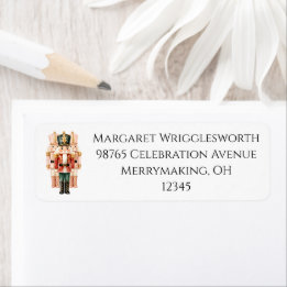 Elegant Watercolor Nutcracker Suite Return Address