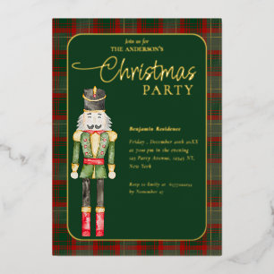 Elegant Watercolor Nutcrackers Christmas Party