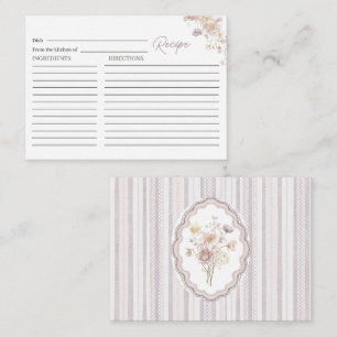 Elegant Watercolor Pastel wildflower Bridal Shower Enclosure Card