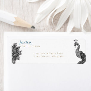 Elegant Watercolor Peacock