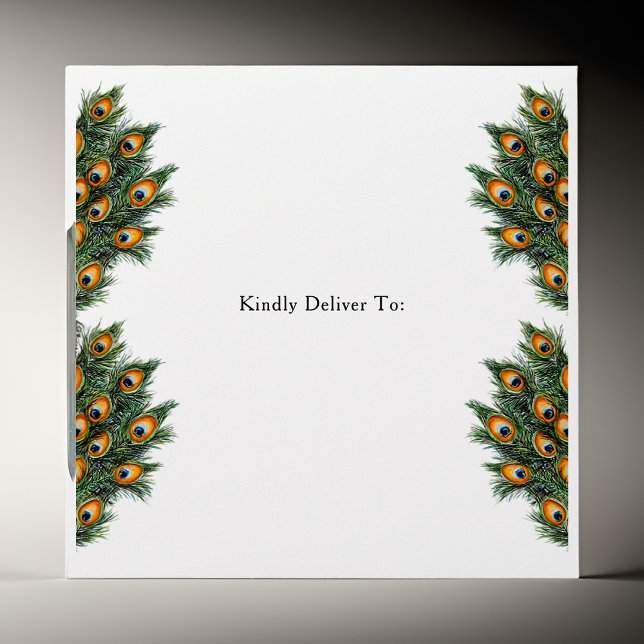 Elegant Watercolor Peacock Envelope (Creator Uploaded)