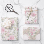 Elegant Watercolor Peonies & Roses Floral Wedding Wrapping Paper Sheet<br><div class="desc">A truly charming design for her special day!  A simply dreamy design of a gorgeous assortment of roses,  peonies,  eucalyptus and foliage.  It definitely has a country garden,  romance sort of vibe.  Beautiful shades of pinks with touches of mint green blend together elegantly.  Delicate and elegant!</div>