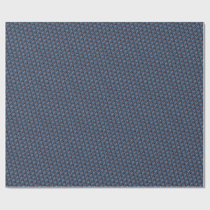 Elegant watercolor piano grey blue pattern wrapping paper