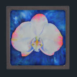 Elegant watercolor Pink Blush Orchid Gift Box<br><div class="desc">Romantic elegant pink and white orchid watercolor painting by H Cooper</div>