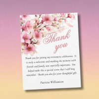 Elegant Watercolor Pink Floral Budget Retirement