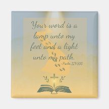 Elegant Watercolor Psalm 119:105