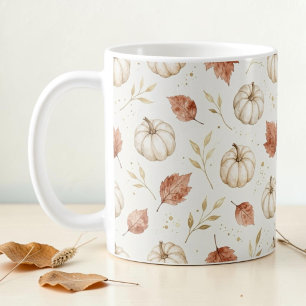 Elegant Watercolor Pumpkin Fall Autumn Coffee Mug