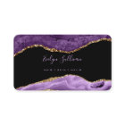 elegant watercolor purple agate