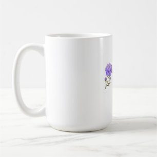 Elegant Watercolor Purple Peony Happy Birthday Gre Coffee Mug