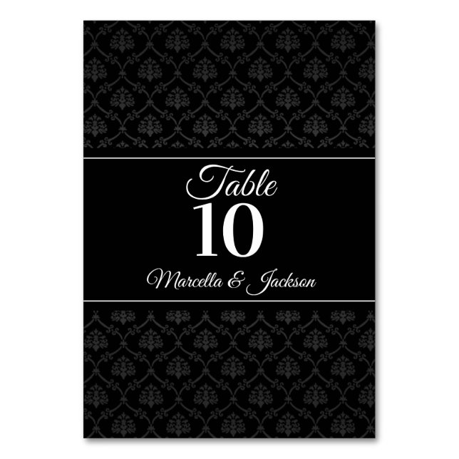 Elegant Watercolor Rose Table Number (Front)