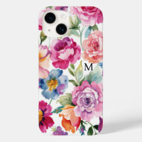 Elegant Watercolor Roses Bloom Personalised Name