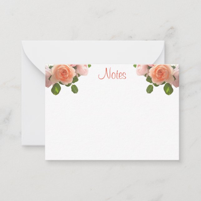 Elegant Watercolor Roses Hand Script Template (Front)