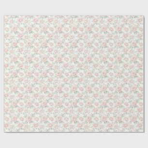 Elegant Watercolor Roses Wrapping Paper