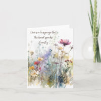 Elegant Watercolor Spring Mix Floral Any Occasion